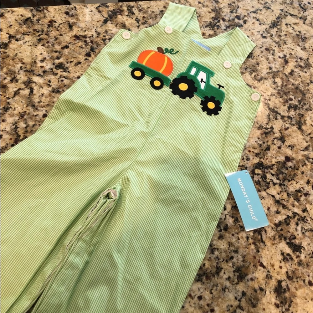 New! 2T Monday's Child Tractor & Pumpkin Longall